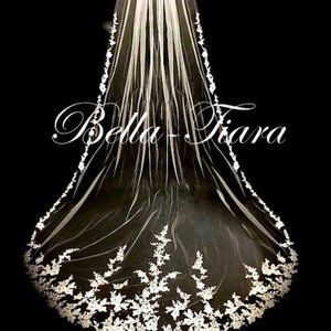 NEW Floral Lace Cathedral Wedding Veil